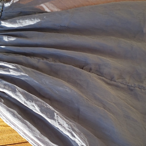 Hollister Gauzy Gray Slip Dress XS - Picture 6 of 9